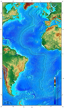 Mappa Dorsale medio-atlantica (Da Wikipedia)