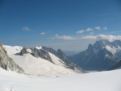 I bacini di accumulo della Mer de Glace - Foto di Franco Tosolini