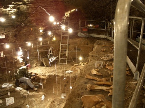 griglia di scavo (Caverna Generosa - San Fedele d'Intelvi, CO)