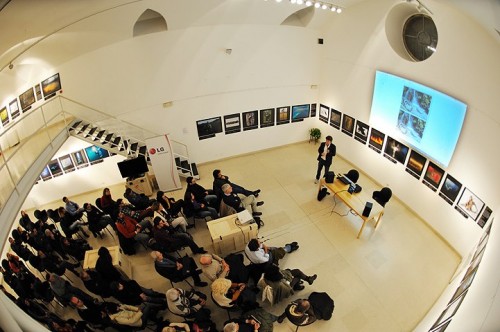 Marco Colombo alla mostra 'Wildlife Photographer of the Year' al Museo Minguzzi