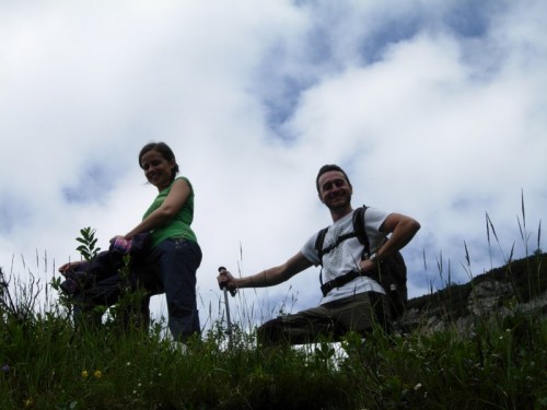 Laura e Gianlu in assetto alpenstock